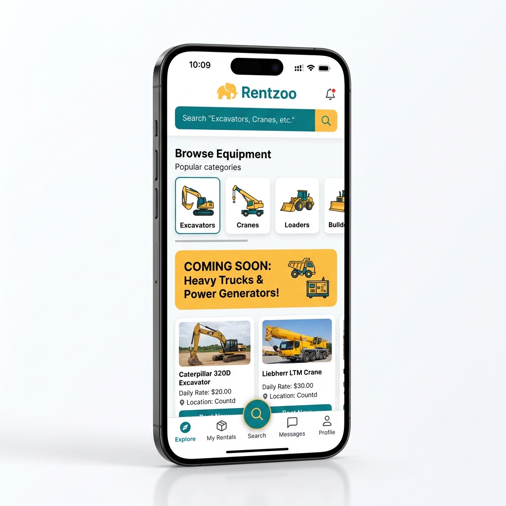Rentzoo App Mockup